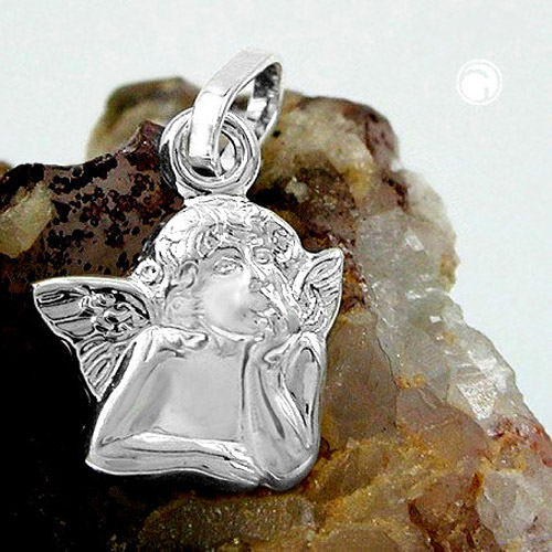 Petit pendentif ange argent 925 de 8 mm