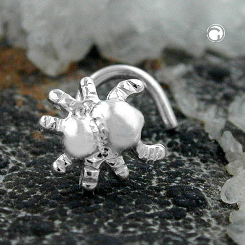 Piercing nasal araignée en argent sterling 6mm