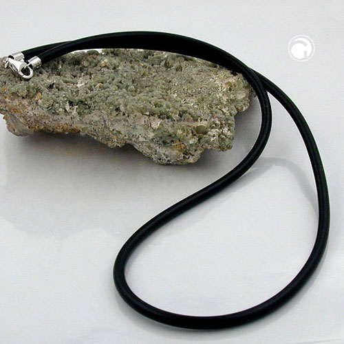 Collier argent 3mm en argent sterling 925 avec fermoir ruban