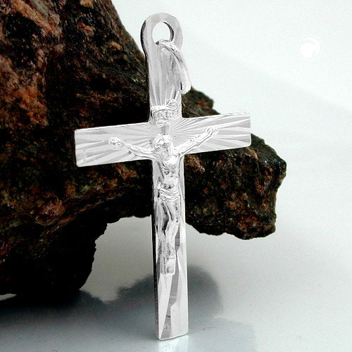 Croix argent sterling 925 vue de face