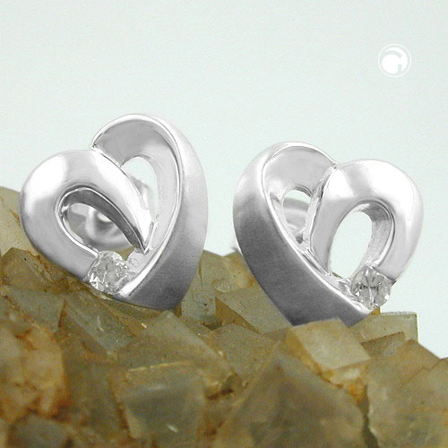 Paires de boucles d'oreilles argent sterling zirconium