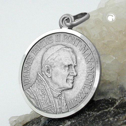 Pendentif argent sterling Vatican Roma vue arrière