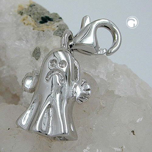 Charm fantôme argent sterling avec mousqueton