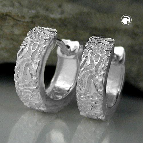 Créoles argent 925 design chic