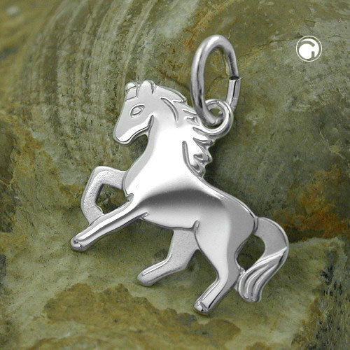 Bijou cheval en argent sterling pendentif