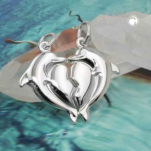 Pendentif argent sterling modulable séparé en deux parties