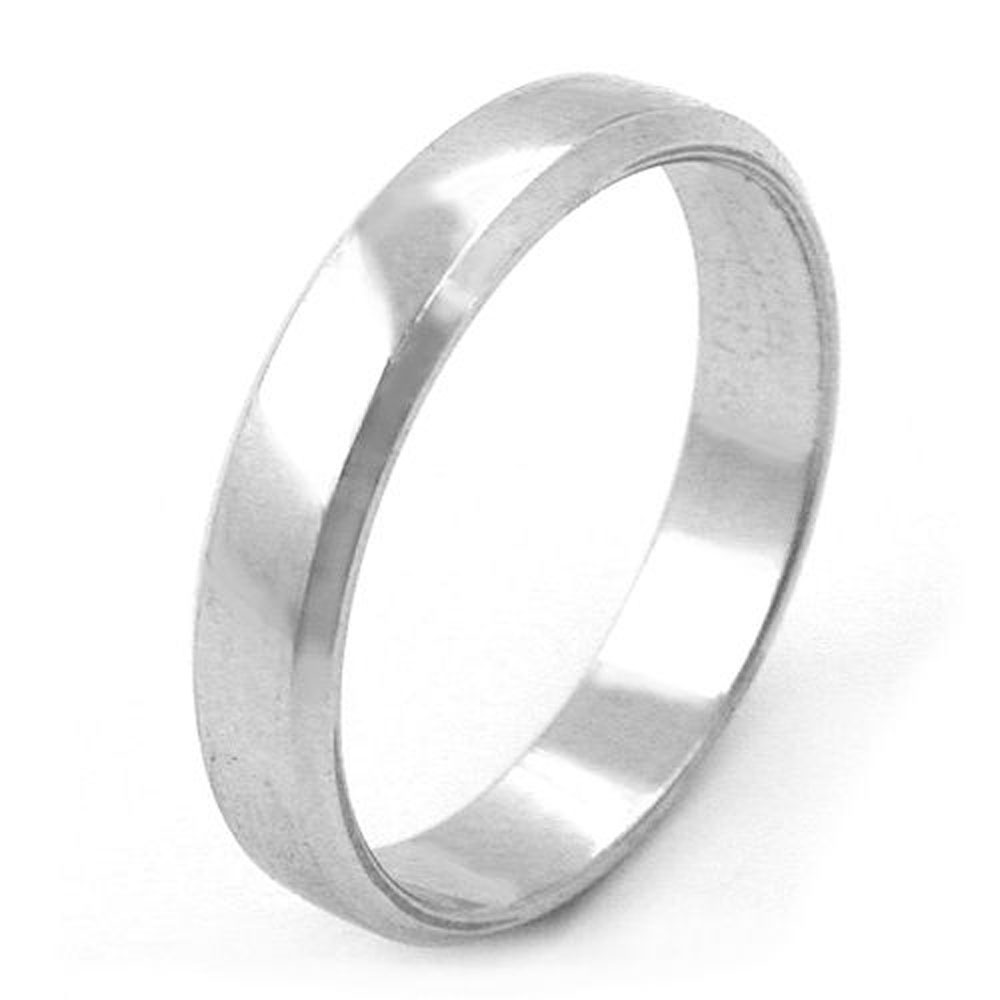 Bague argent 925 largeur 4mm polie brillante