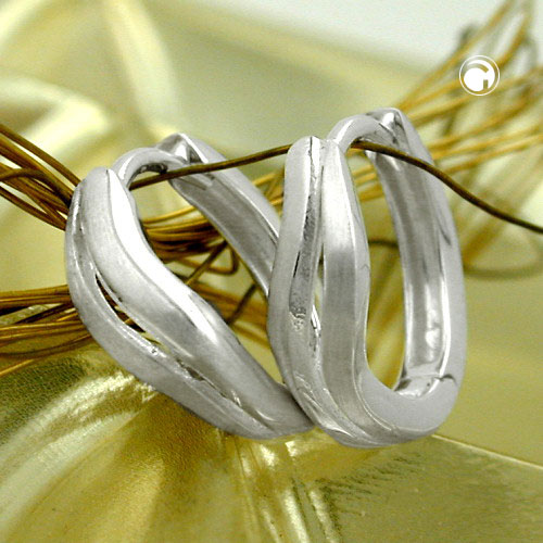 Boucles d'oreilles argent sterling forme cercle 12x3,5mm