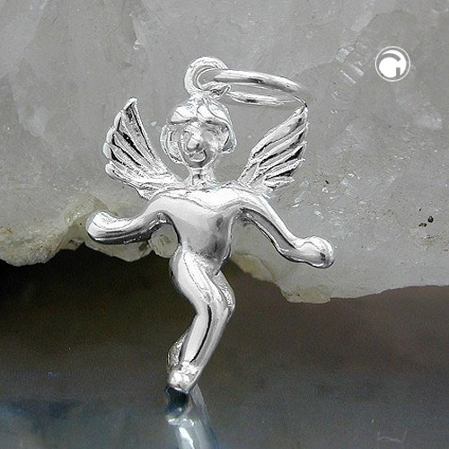 Pendentif ange argent 925 détail finition