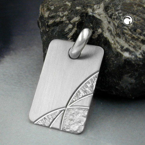 Pendentif en argent sterling à personnaliser, format 24x16mm
