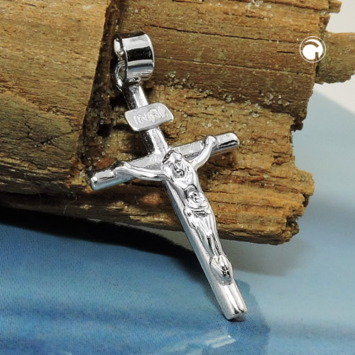 Croix argent sterling pendentif vue de face