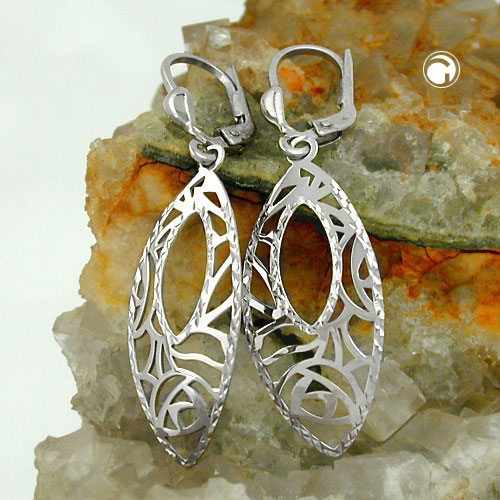 Paire de boucles d'oreilles argent sterling 925