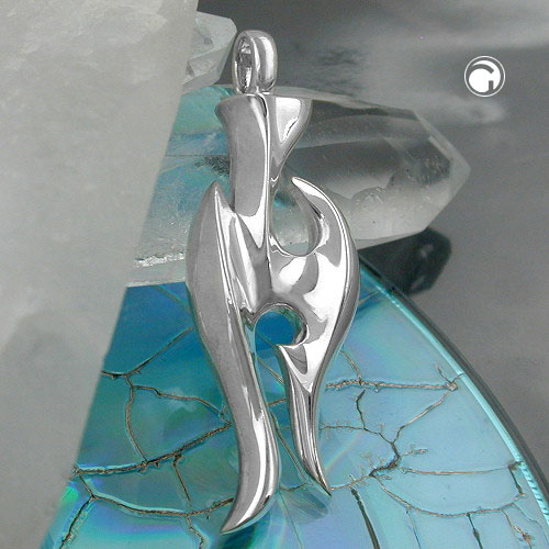 Bijou argent sterling pendentif imagination surface polie