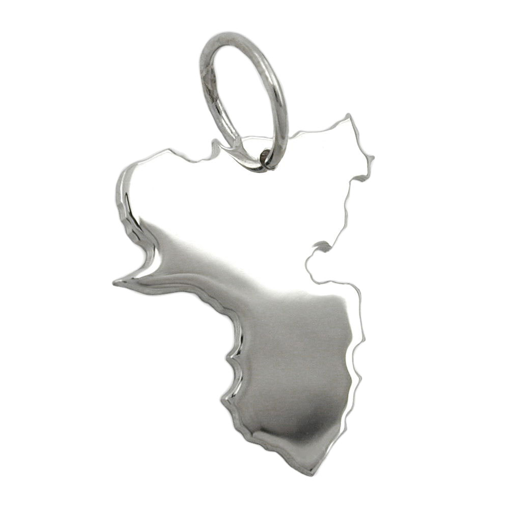 Pendentif argent 925 forme Rhénanie-Palatinat poli brillant
