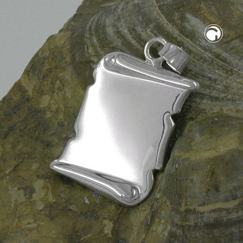 Pendentif argent sterling 22x15mm design chic