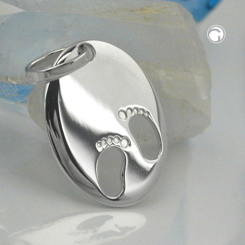 Bijou argent sterling pendentif naissance bébé