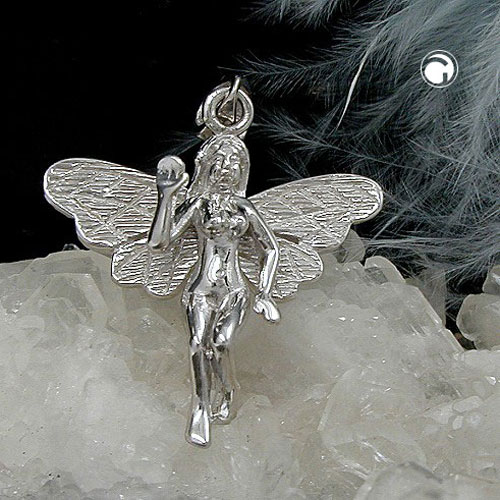 Bijou pendentif argent sterling forme elfique