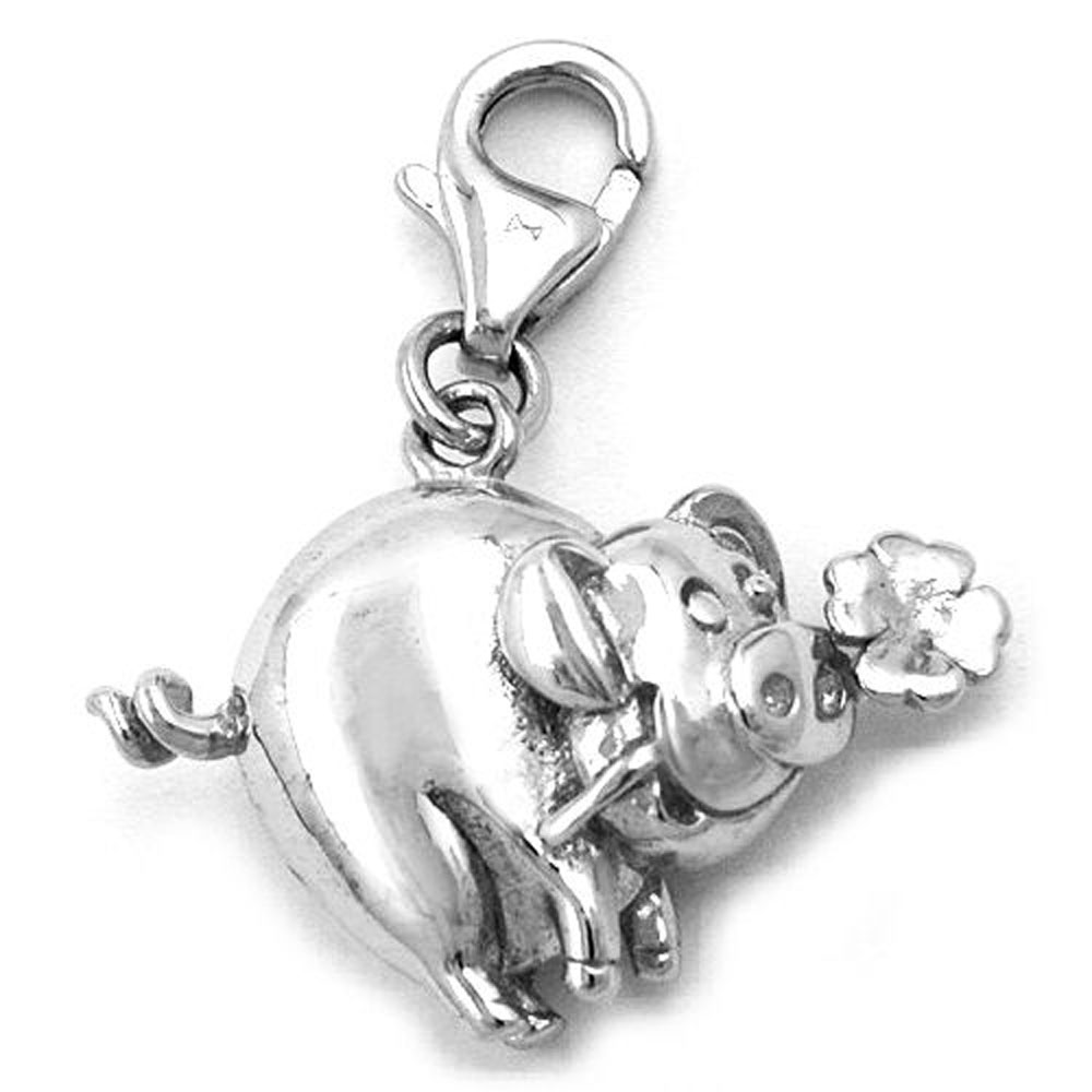 Pendentif argent 925 rhodié vue de face