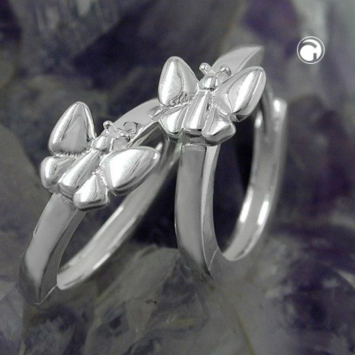 Paire de boucles d'oreilles en argent sterling design minimaliste