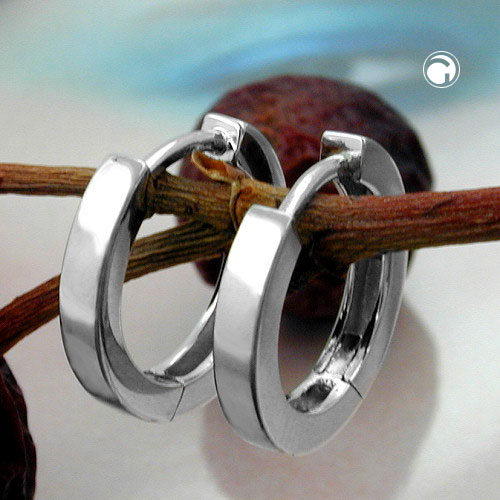 Paire de boucles d'oreilles argent sterling minimalistes