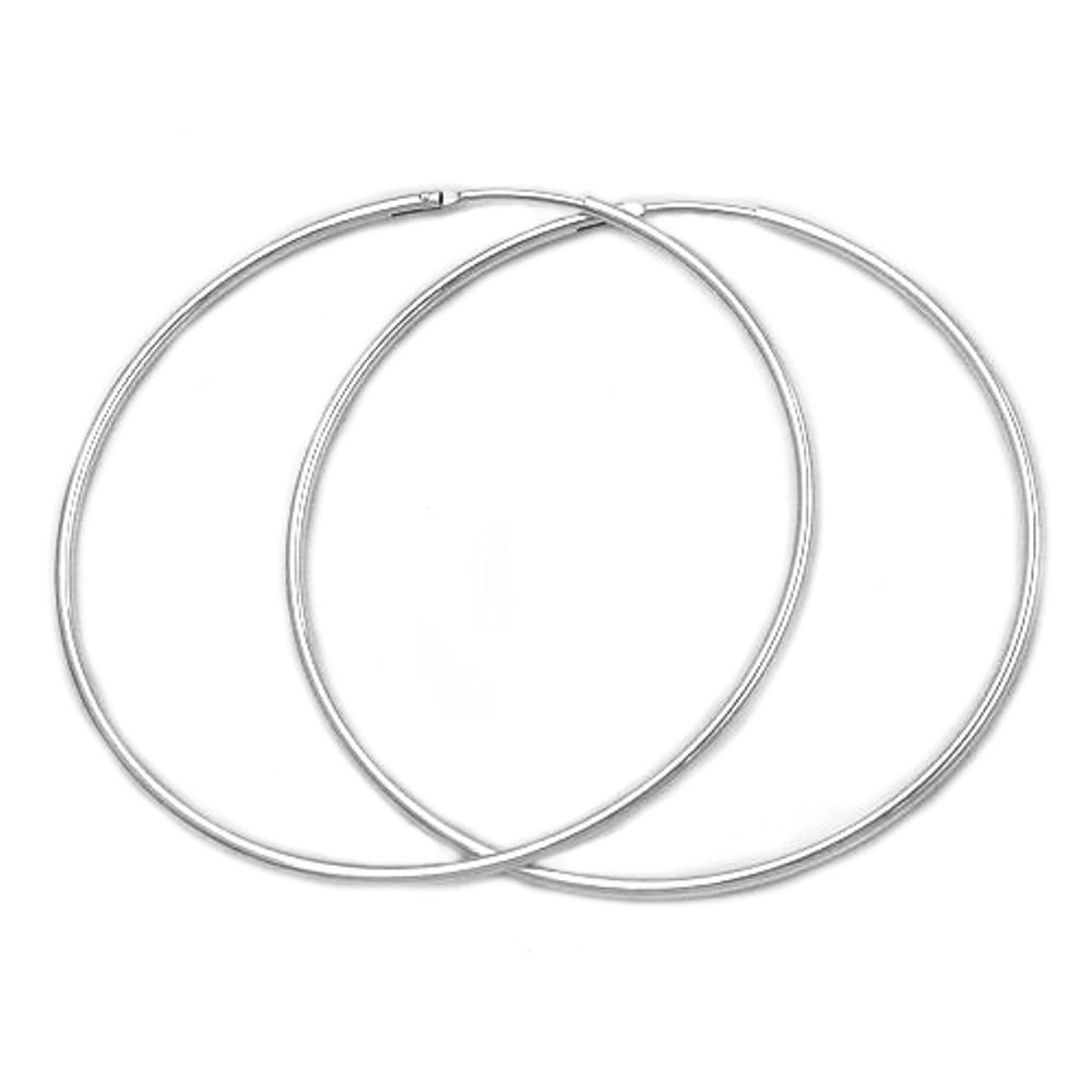 Boucles d'oreilles créoles en argent 925