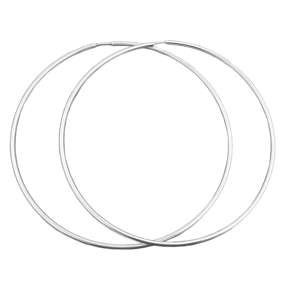 Boucles d'oreilles créoles en argent 925