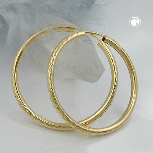 Paire de boucles d'oreilles argent sterling à taille diamant