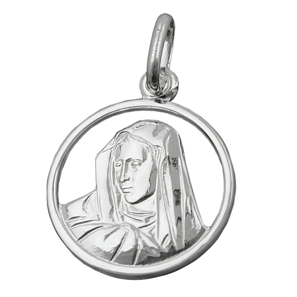 Pendentif Vierge Marie en argent 925/000