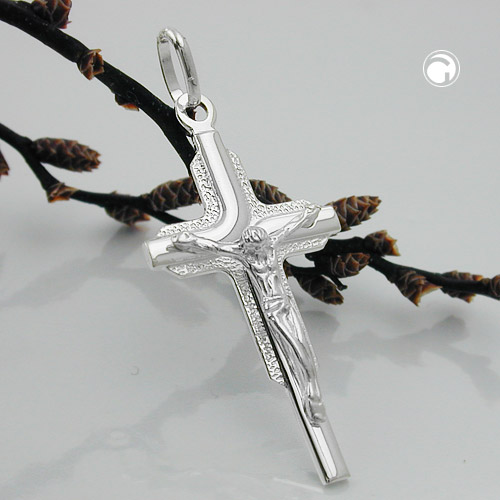 Croix argent 925 vue de face