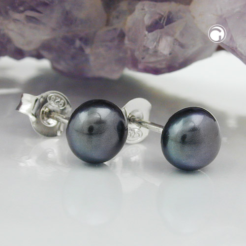 Boucles d'oreilles femme argent perle nacrée