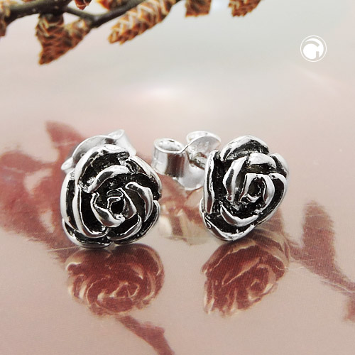 Studs fleur argent sterling 925