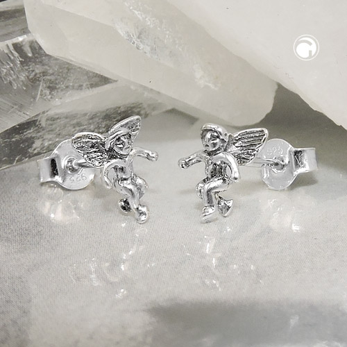 Puces d'oreilles ange en argent sterling 925