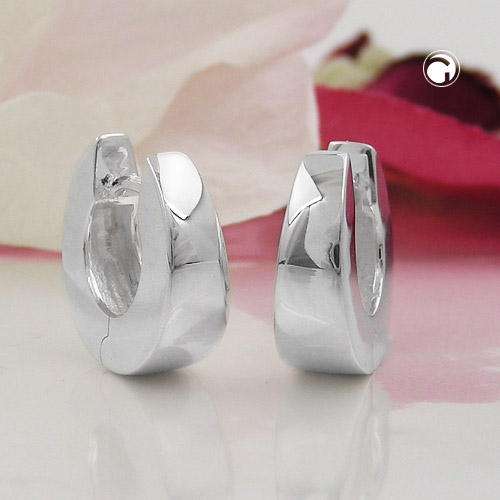 Boucles d'oreilles argent sterling forme trapézoïdale effilée