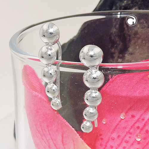 Clip oreille argent sterling design moderne