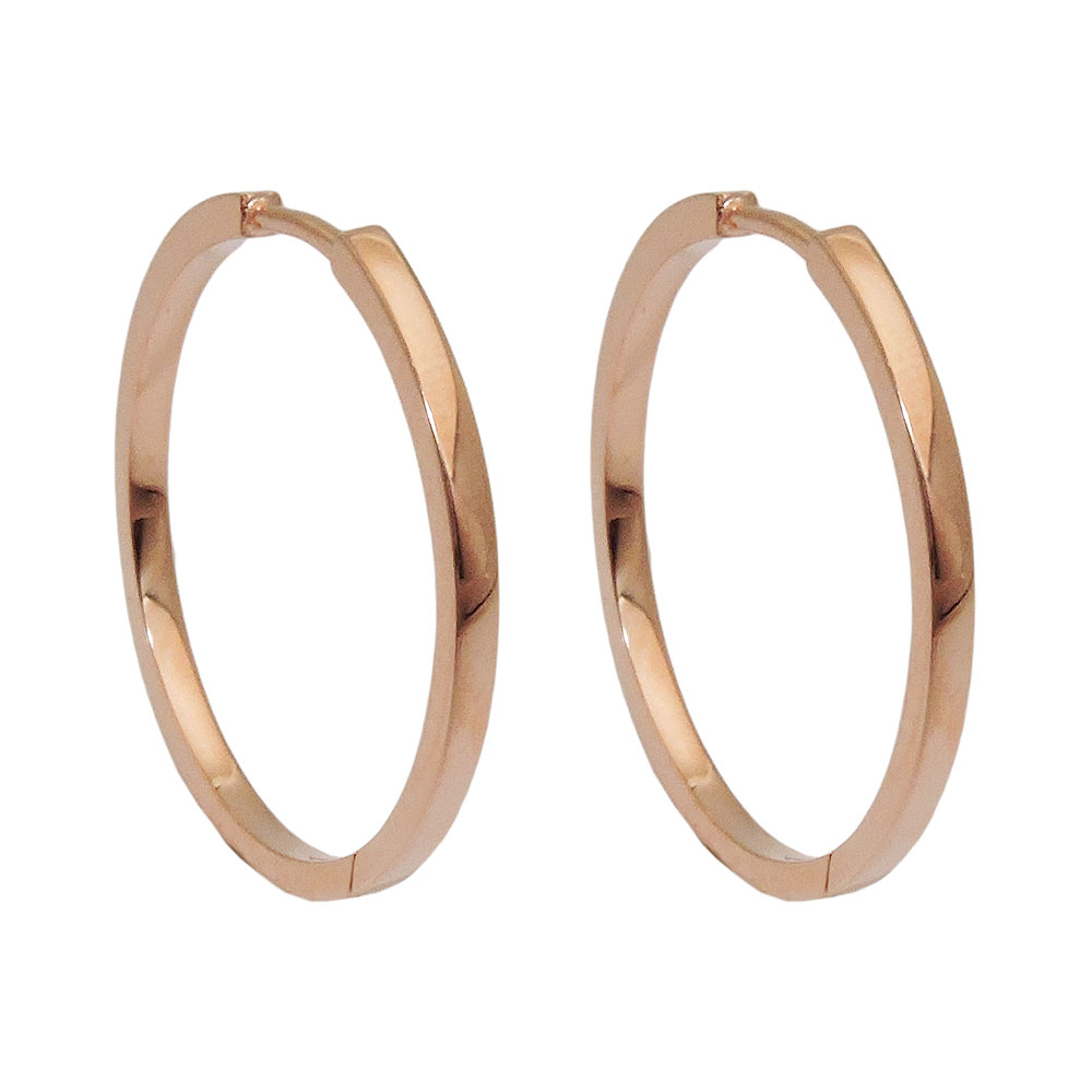 Boucles d'oreilles créoles en argent 925
