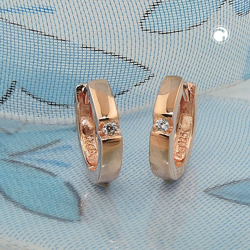 Créoles argent sterling 12 mm vue de face