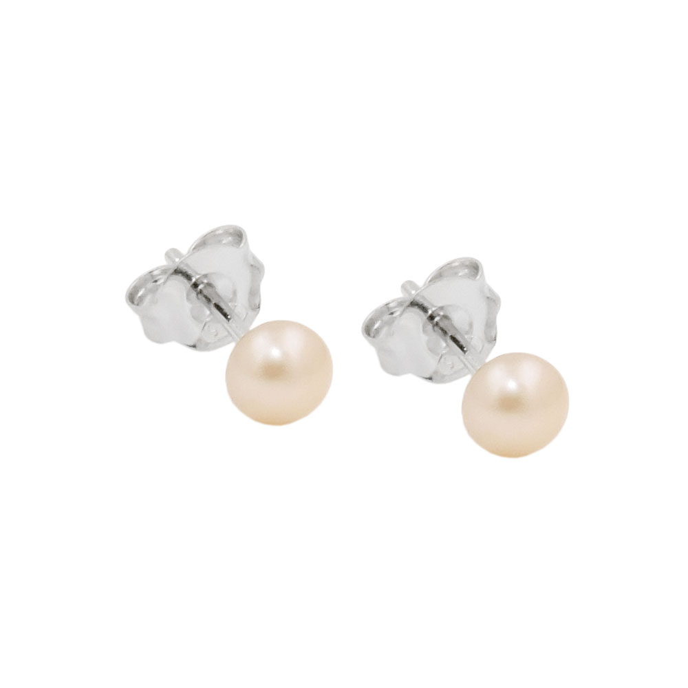 Boucles d'oreilles argent 925 perle de culture eau douce 4.5mm