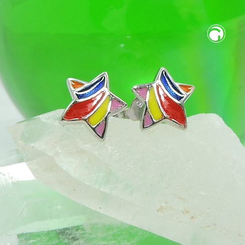 Puces d'oreilles argent sterling forme étoile