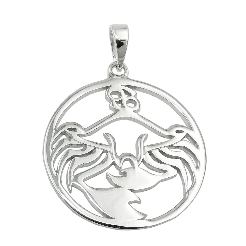 Pendentif Cancer en argent 925 de 21 mm