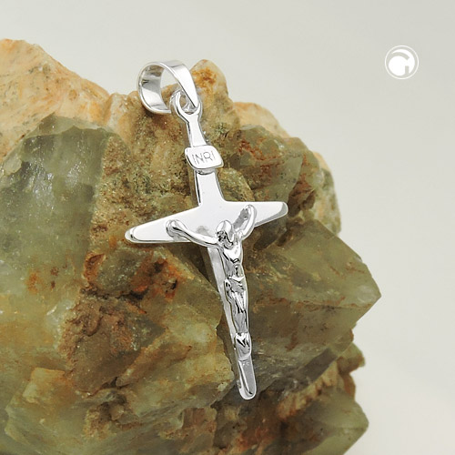 Croix argent 925/000 pendentif vue de face