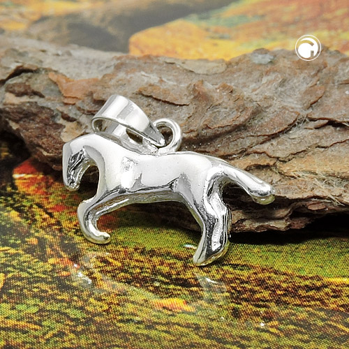 Petit cheval en argent sterling pendentif