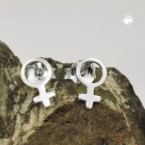 Boucles d'oreilles femme argent sterling design minimaliste