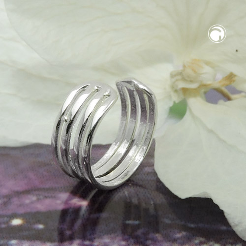 Ear cuffs argent sterling design groove vue latérale