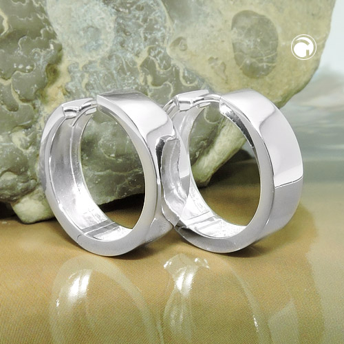 Hoops ovales en argent sterling 925