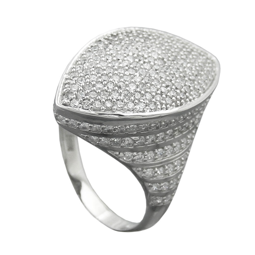 Bague argent 925 avec zirconias