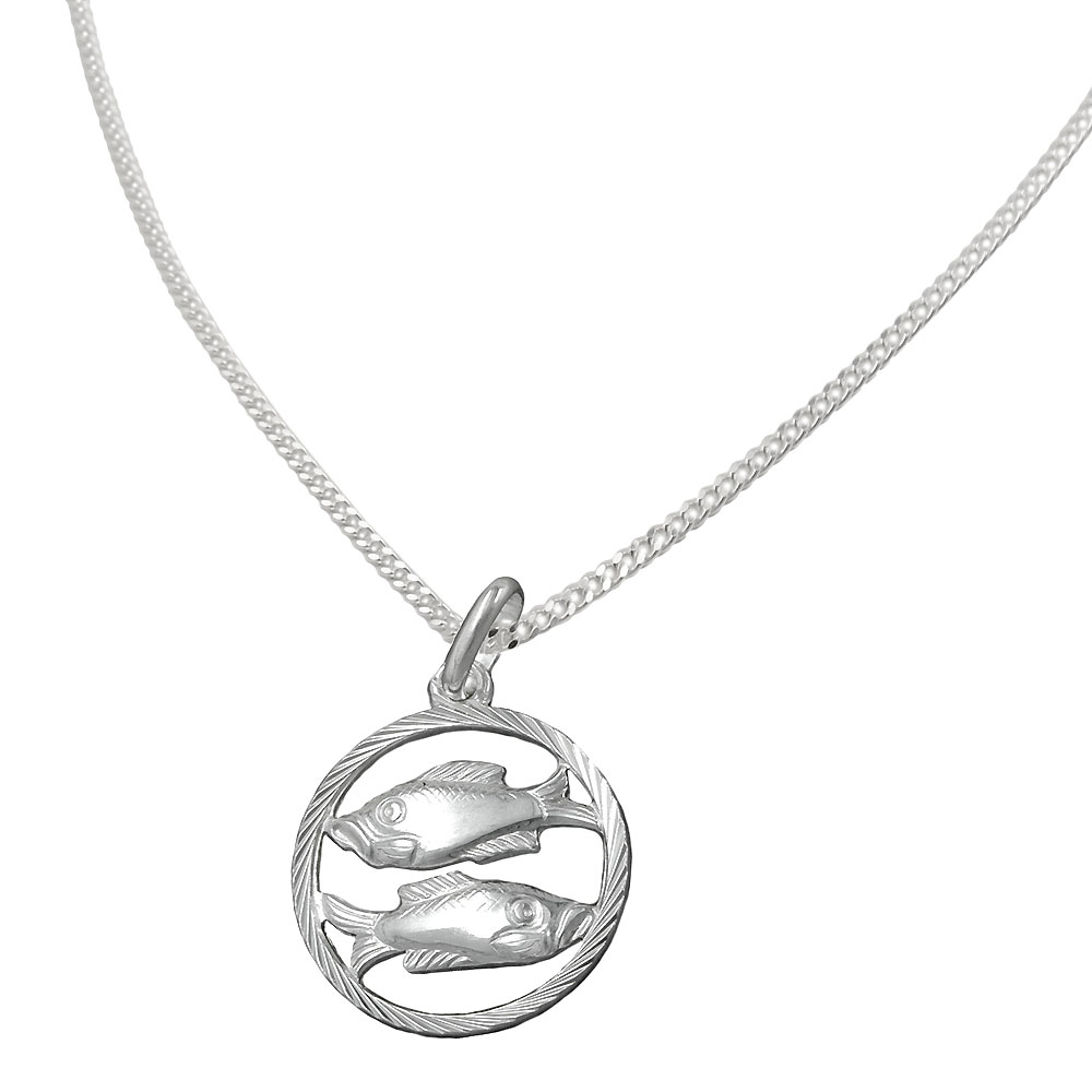 Collier argent Poisson pendentif signe astrologique argent 925