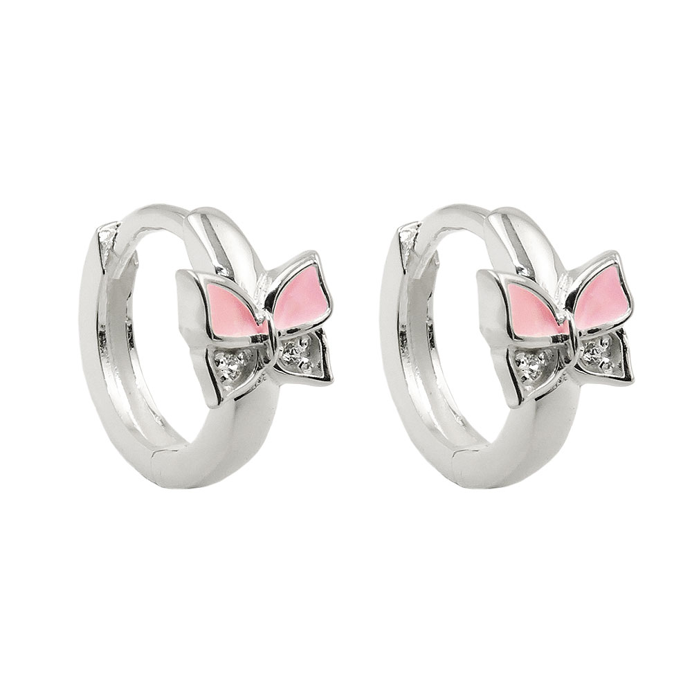 Boucles d'oreilles créoles en argent 925 fines