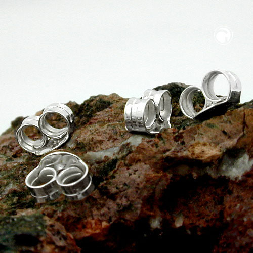 Paire de boucles d'oreilles en argent sterling 6mm