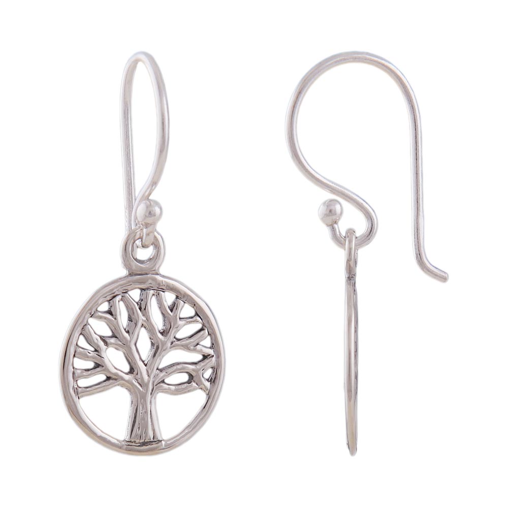 Boucles d'oreilles argent Arbre de Vie 925